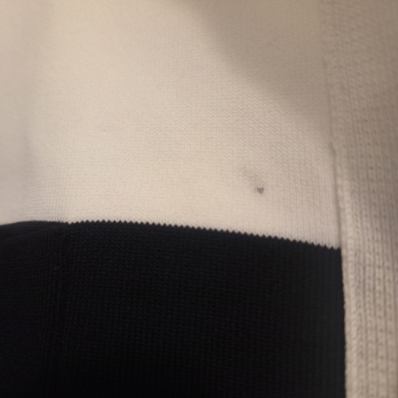 Aleeza Chic Monochrome Sweater/ Blazer With Gold Buttons & Pockets - Picture 9 of 11